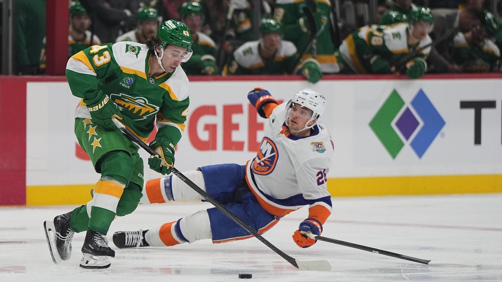 Schaefer scores his 2nd goal of the game in OT to lift Islanders past Wild, 4-3 — Eagan Sports news
