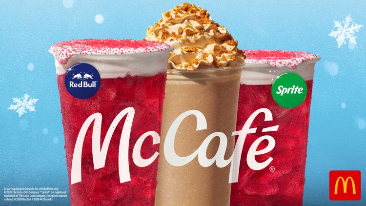 McDonald's launches winter drink menu, including cranberry flavor and caffeine for the holidays — KARE 11 Food — Gopher